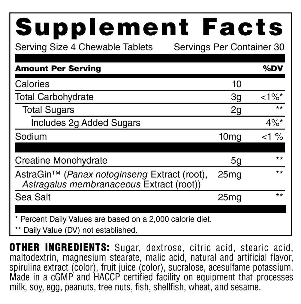 nutrition facts