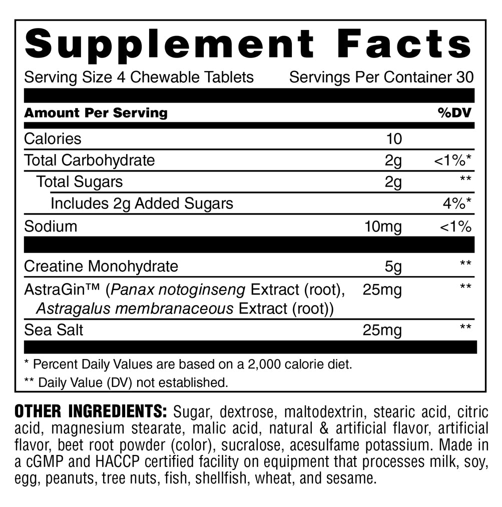 nutrition facts
