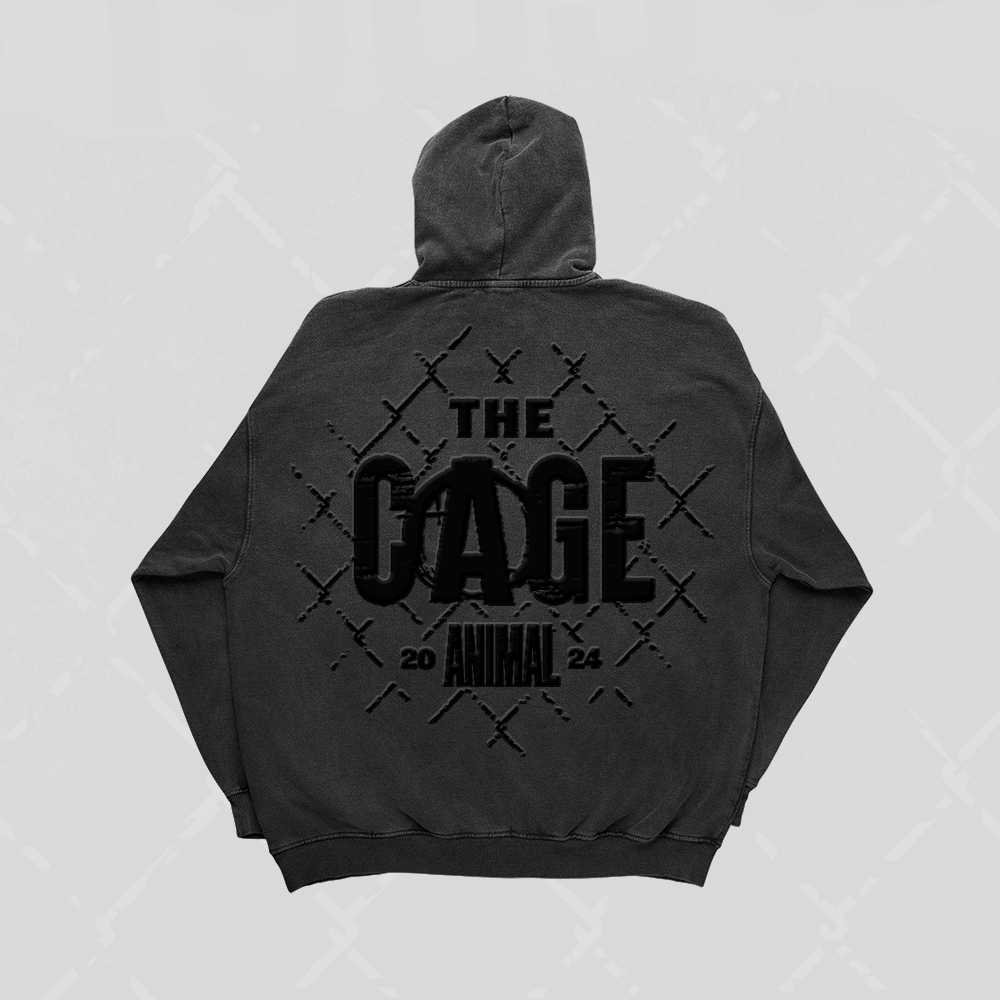 Black animal hoodie discount