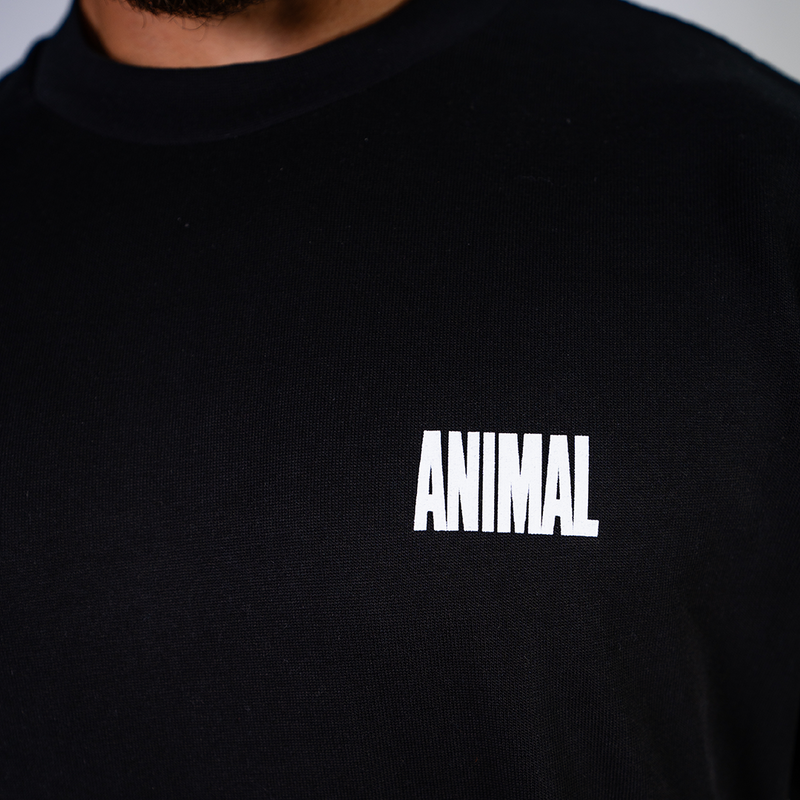 Animal Mens Premium LE Black Oversize Tee