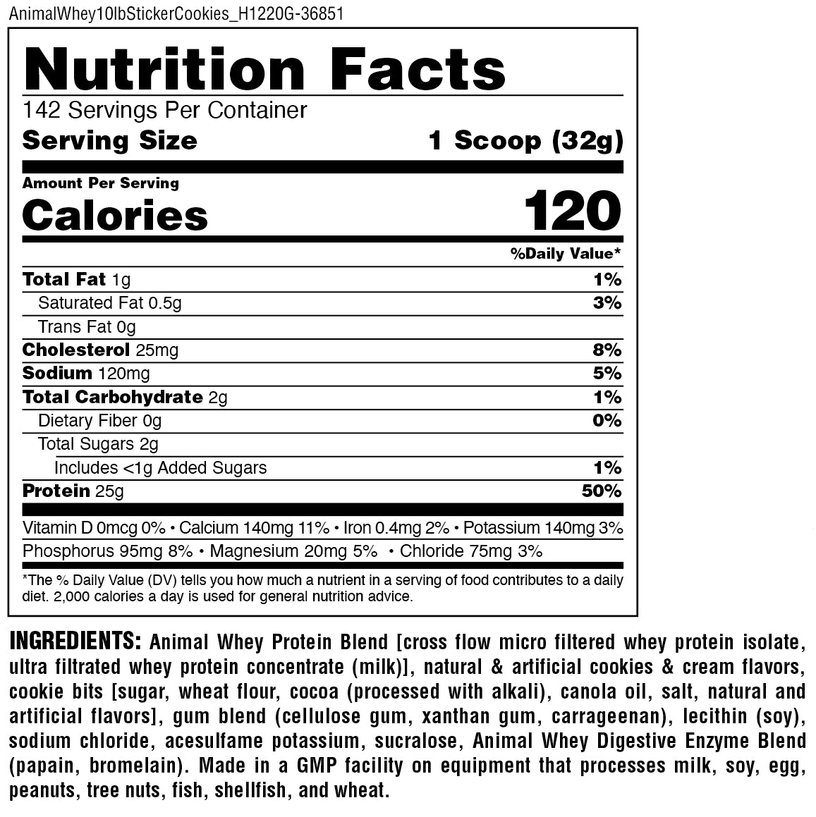 nutrition facts