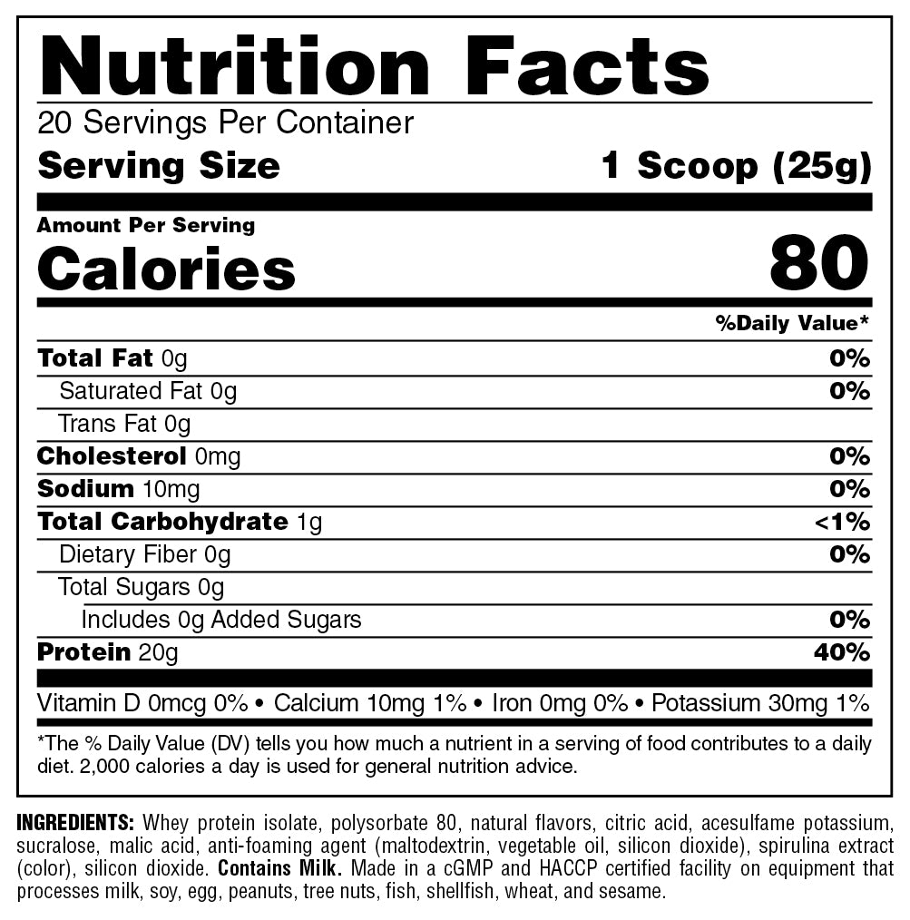 nutrition facts