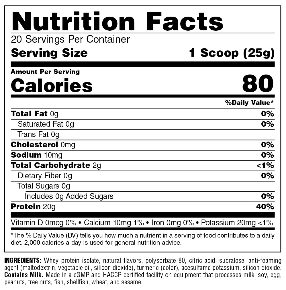 nutrition facts