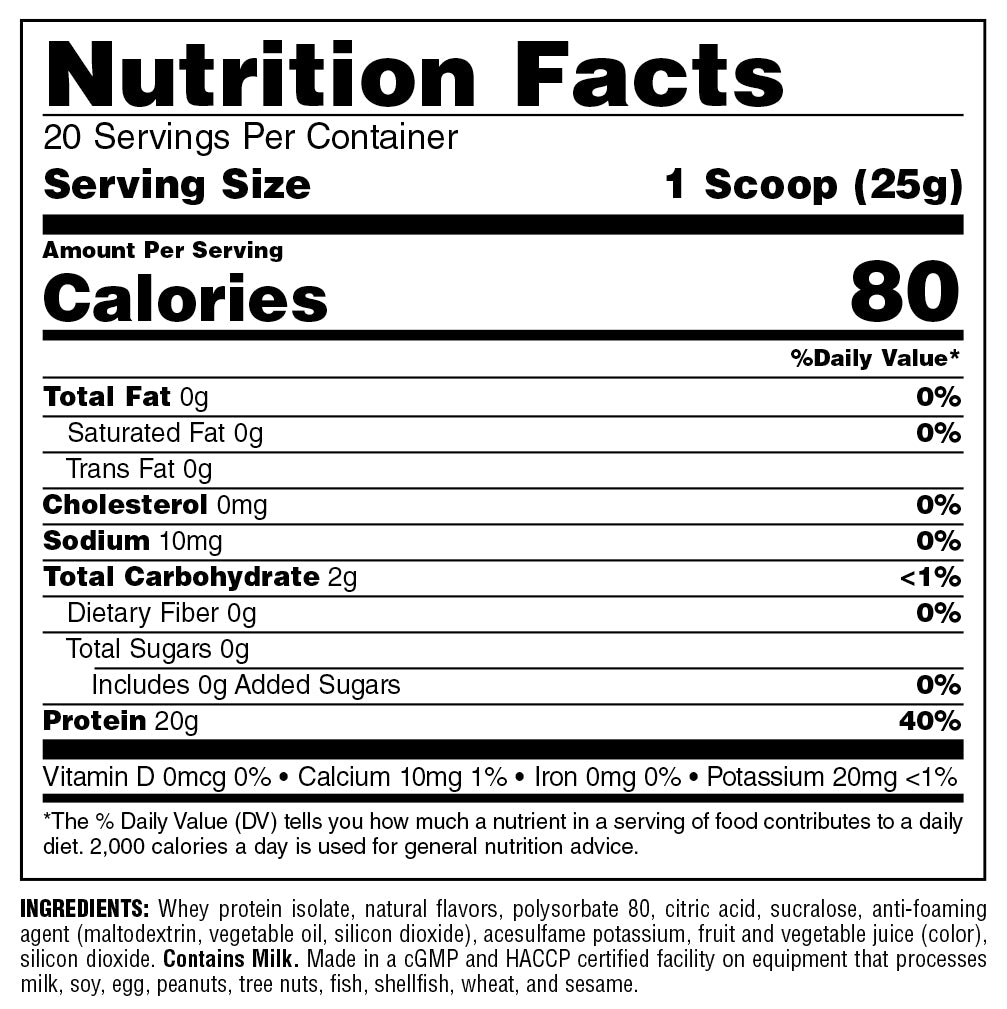 nutrition facts