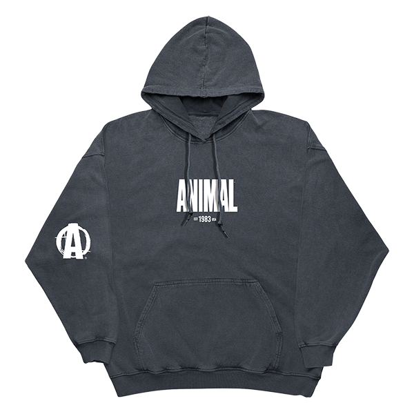 Animal 1983 Dark Heather Gray Hoodie – Animal Pak
