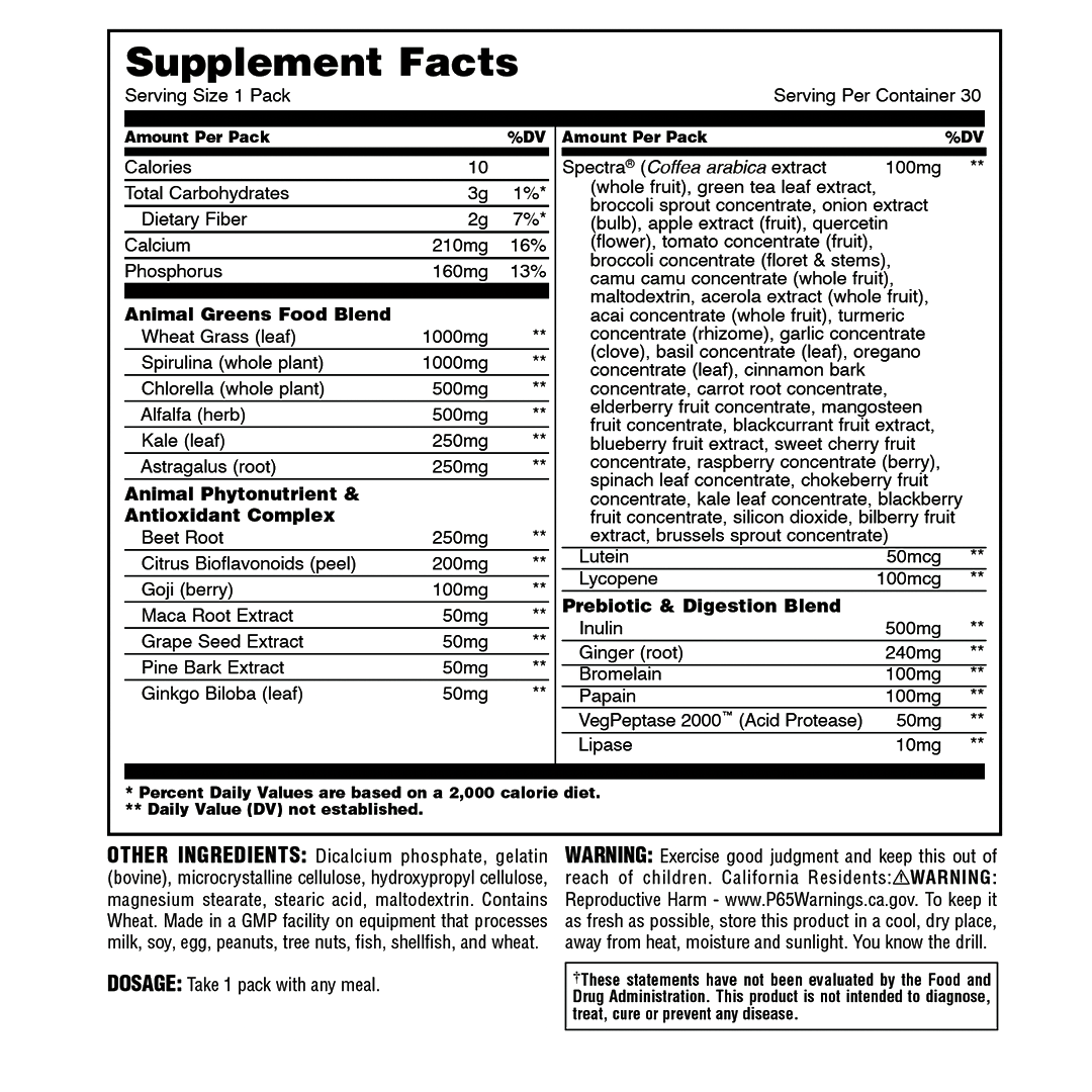 nutrition facts