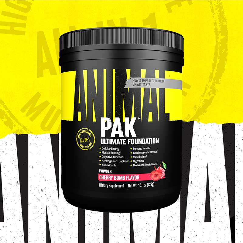 Animal Pak Multivitamin Powder cherry bomb flavor