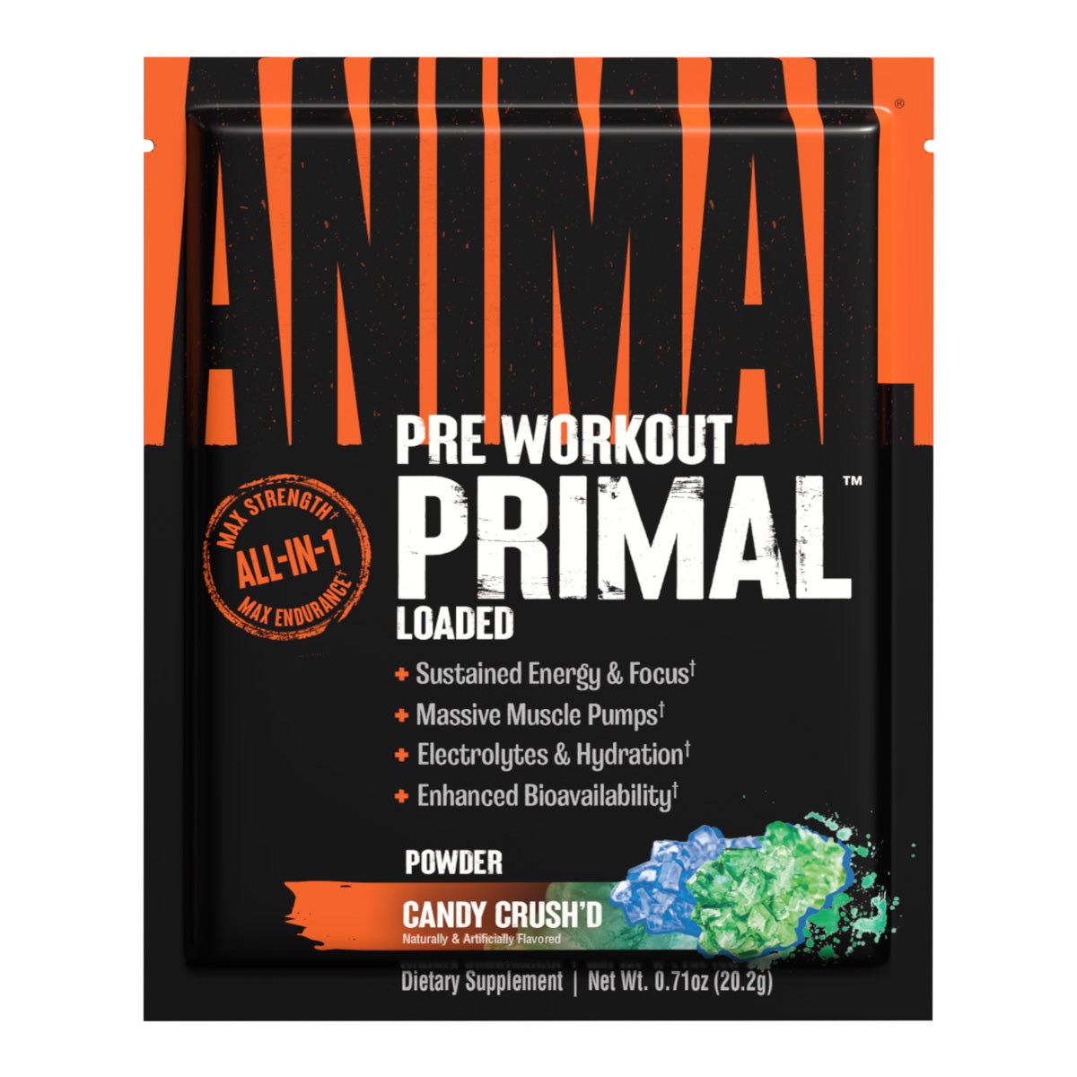 Animal Primal Preworkout Candy Crush'd Sample
