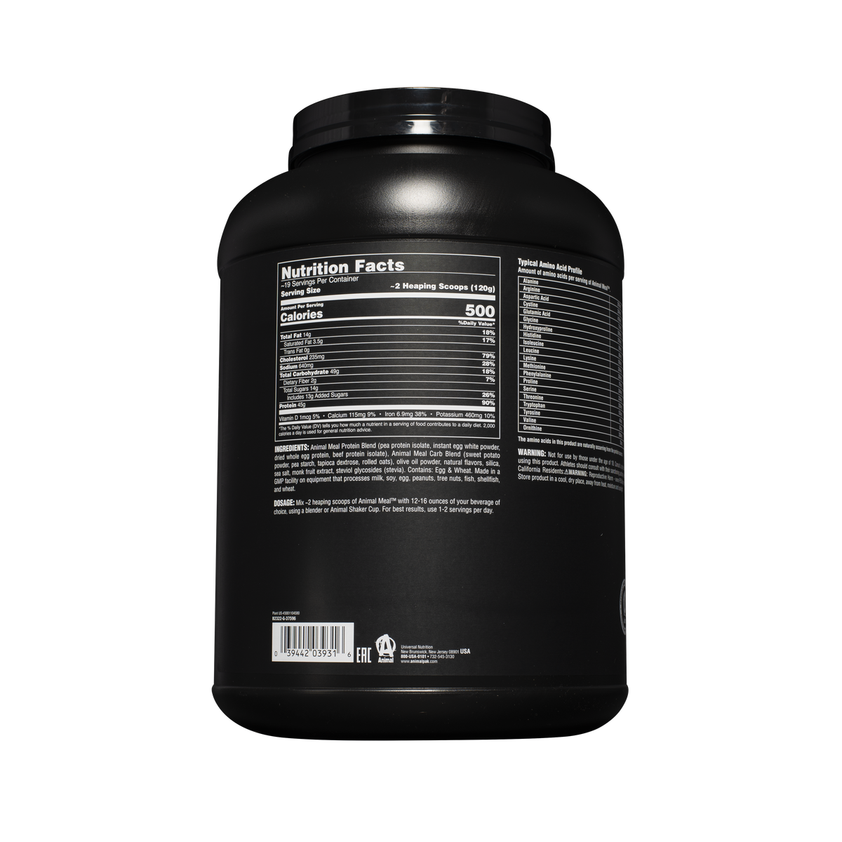 Animal Meal Replacement Powder Protein & Weight Gainer Supplements