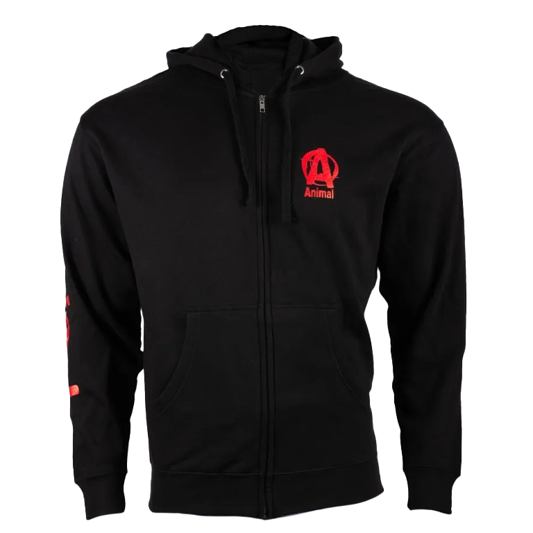 Animal Red Logo Black Zip-Up – Animal Pak - Main Image
