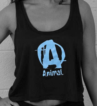 Animal Logo Women's Black Crop Top