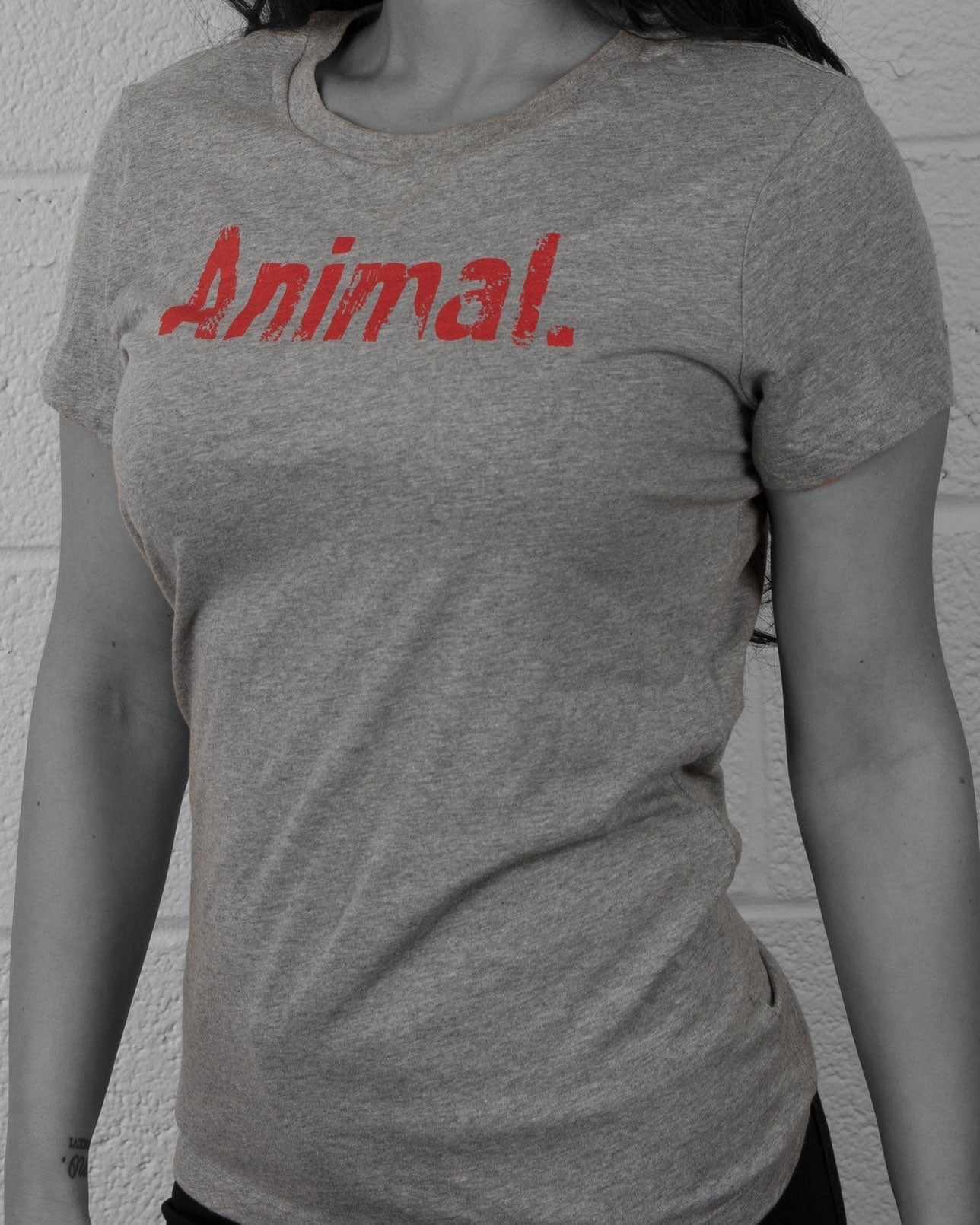 Animal. Logo Women's Heather Grey Tee