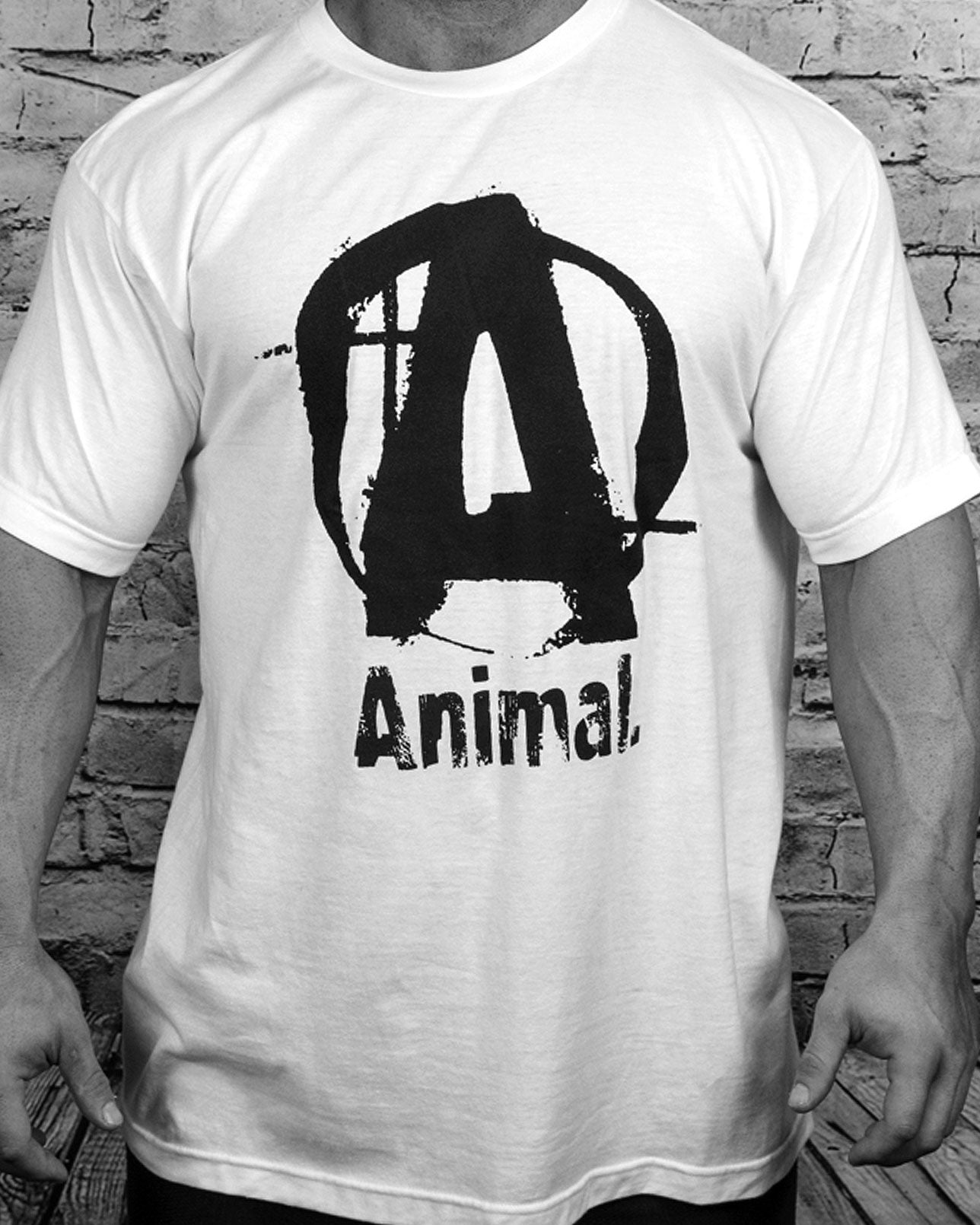 Animal Logo Black/White Tee
