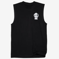 Core Sleeveless Muscle Tank Black