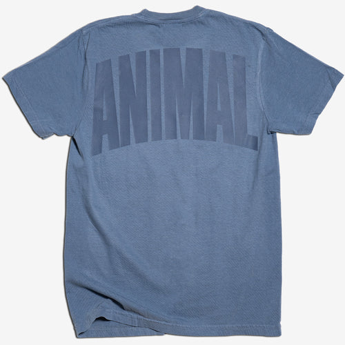 Arc Oversized Tee Slate Blue