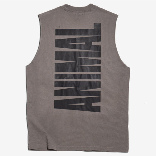 Core Sleeveless Muscle Tank Grey