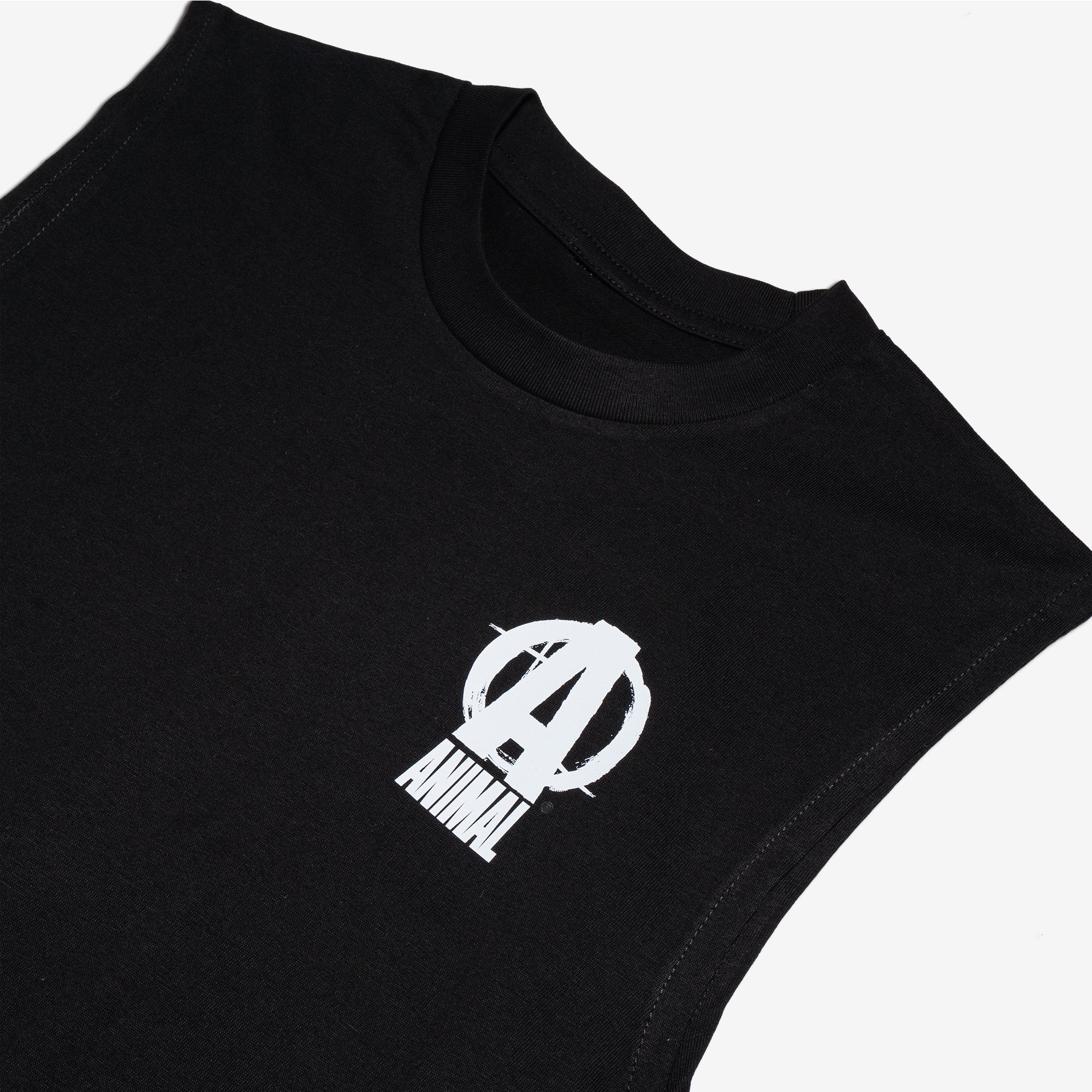 Core Sleeveless Muscle Tank Black