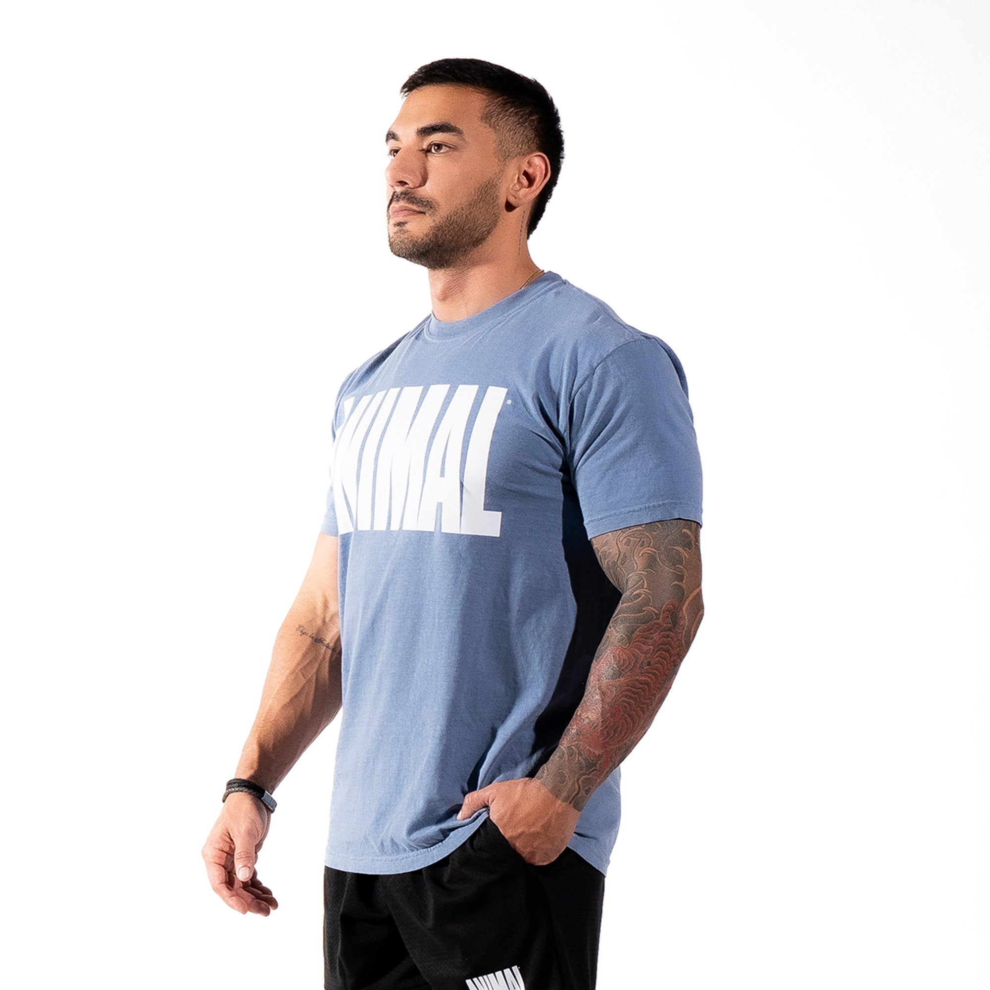 Iconic Tee Slate Blue
