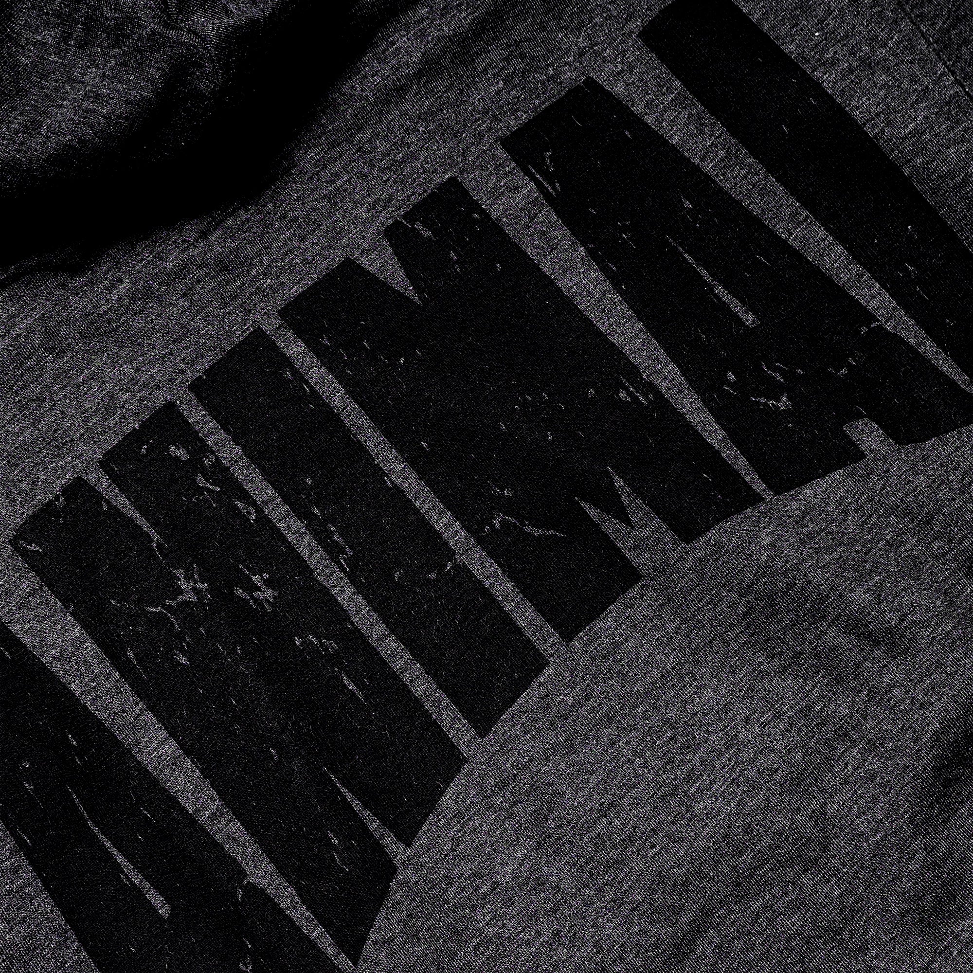 Gray Blackout Hoodie Back Detail