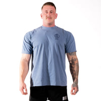 Arc Oversized Tee Slate Blue