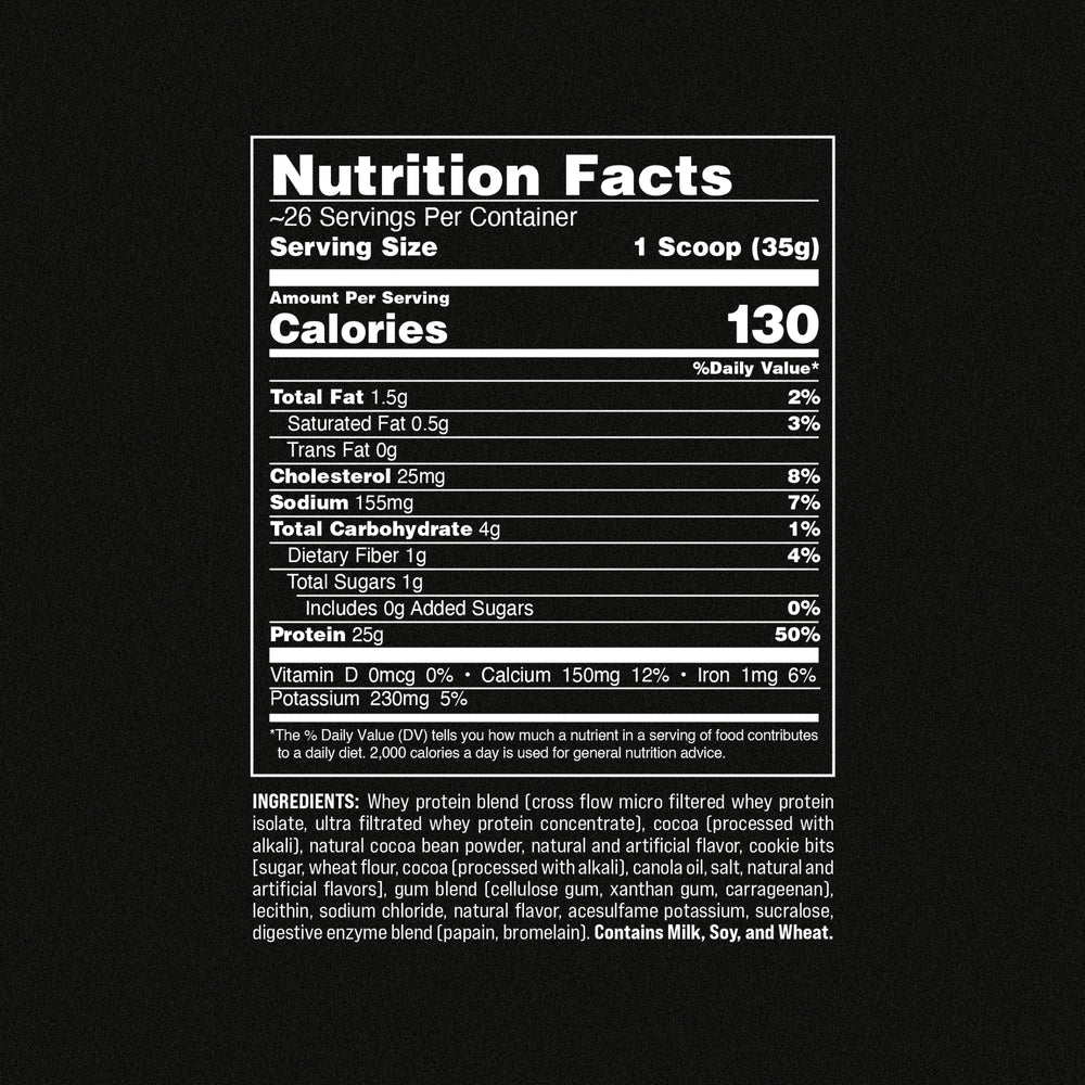 Nutrition Facts Brownie Batter / 2 lbs 43990799319360