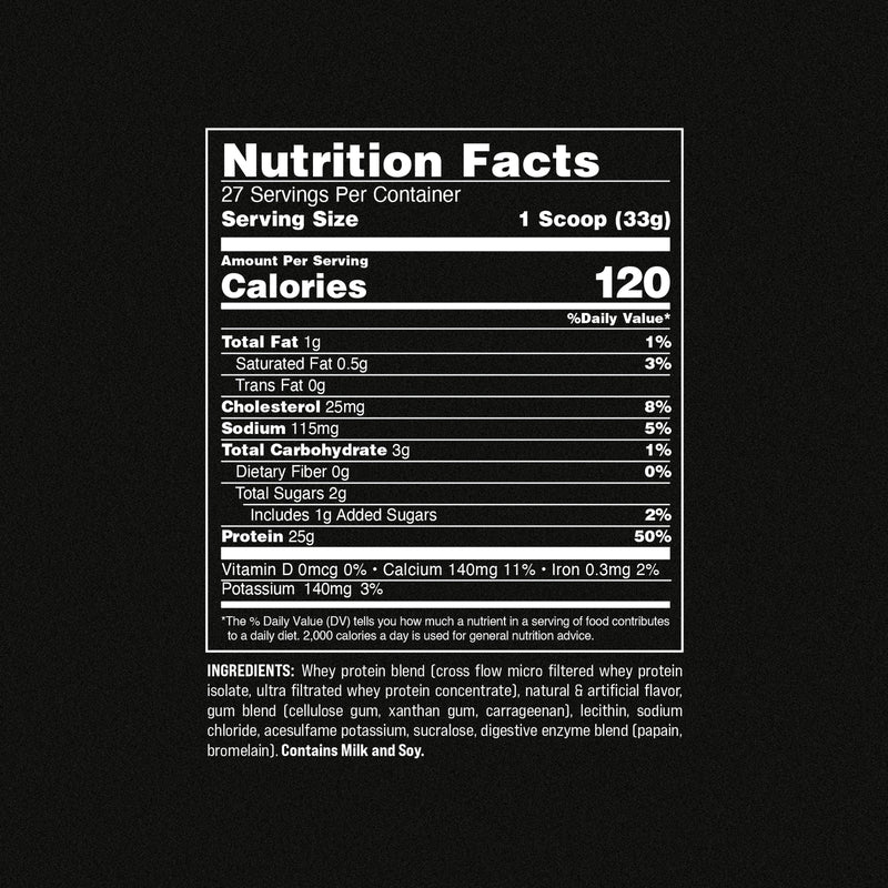 Nutrition Facts Vanilla / 2 lbs 43990799843648