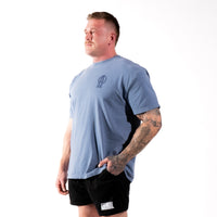 Arc Oversized Tee Slate Blue