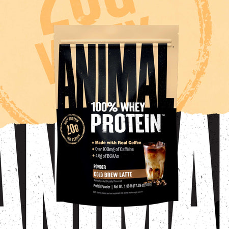 Animal 100% Whey Protein package for Cold Brew Latte flavor