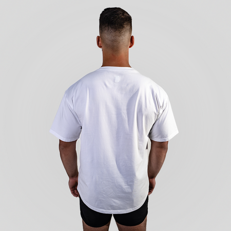 Animal Mens Essential Oversize White Tee