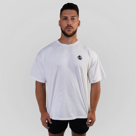 Animal Mens Essential Oversize White Tee