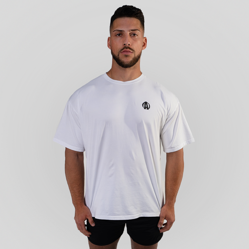 Animal Mens Essential Oversize White Tee