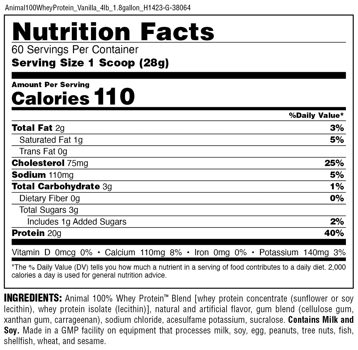nutrition facts