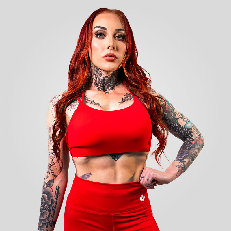 Animal Women's Performance Red Sports Bra