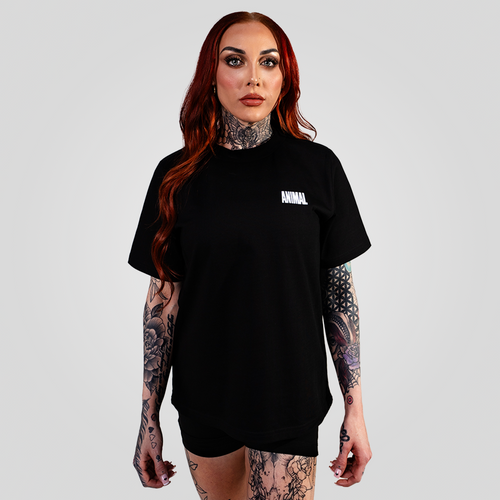 Animal Ladies Premium LE Black Oversize Tee