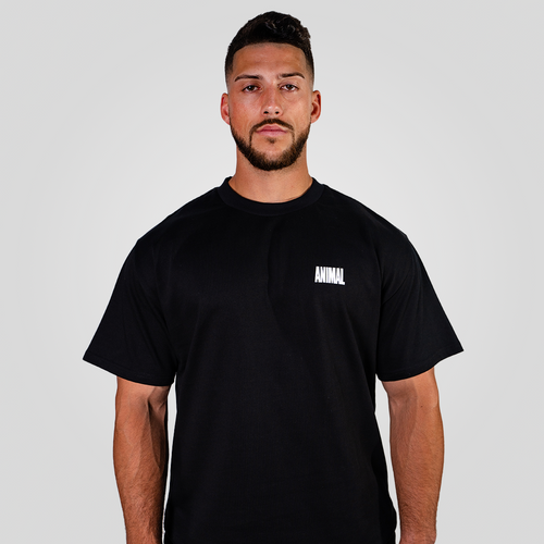 Animal Mens Premium LE Black Oversize Tee
