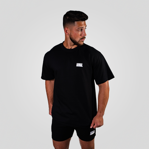 Animal Mens Premium LE Black Oversize Tee