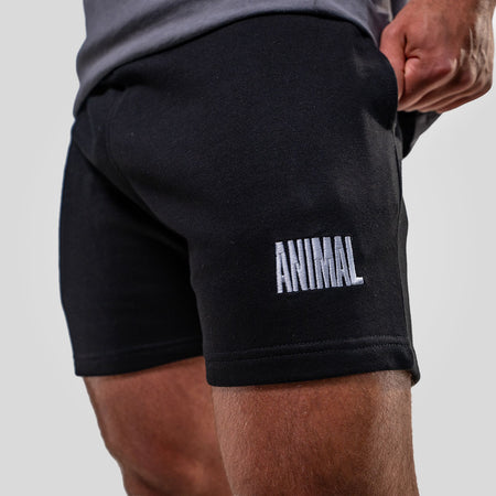 Animal Essential Mens Black Sweat Shorts
