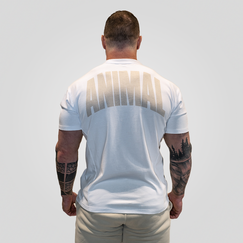 Animal Mens White Premium Tee