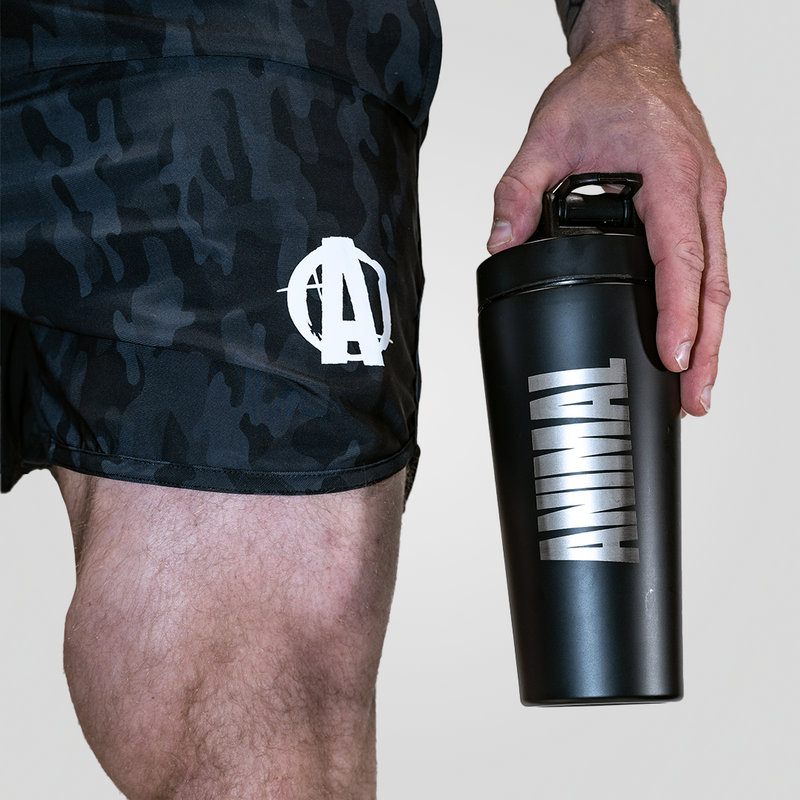 Animal Black Stainless Steel 24 oz. Shaker Bottle