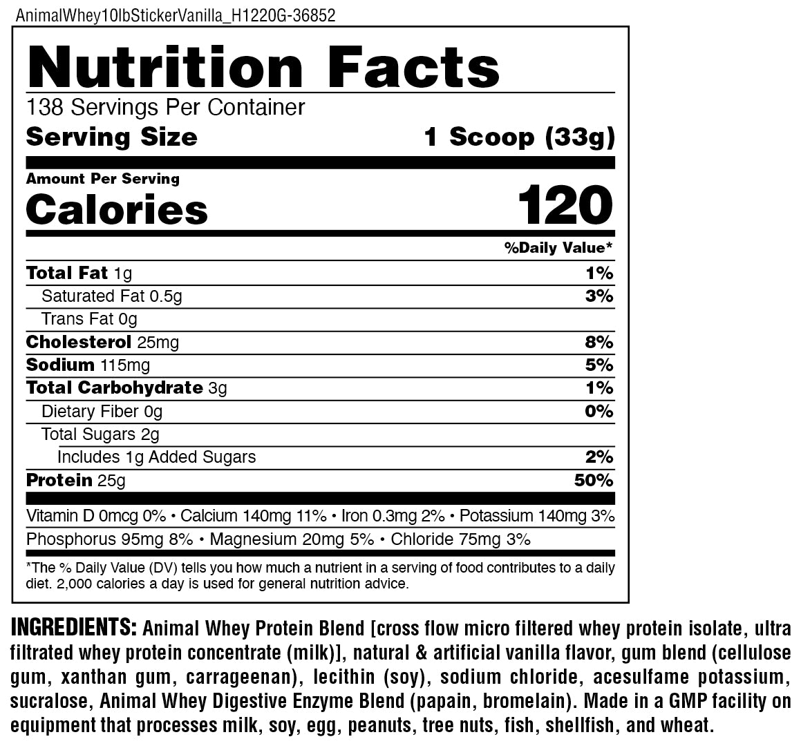 nutrition facts