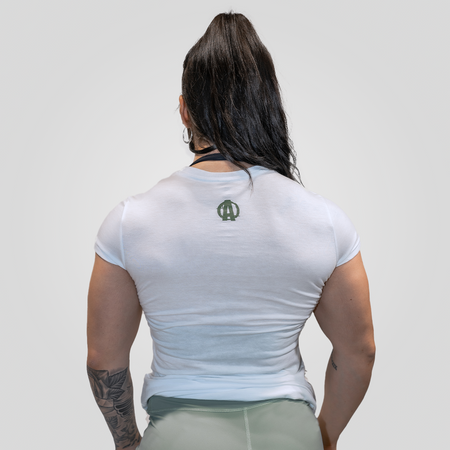 Animal Women Iconic White and Green Tee