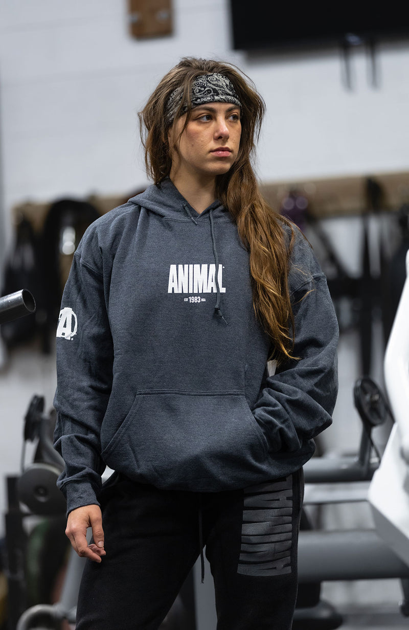 Animal 1983 Dark Heather Gray Hoodie