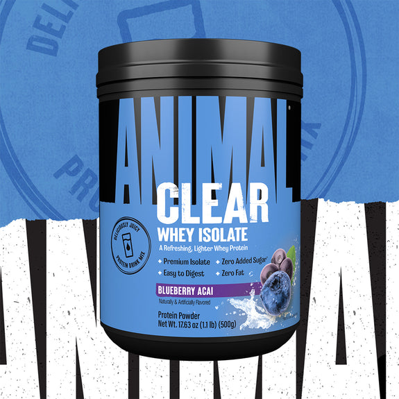 Animal Clear Whey Isolate Protein Powder Blueberry Acai 47739406090560