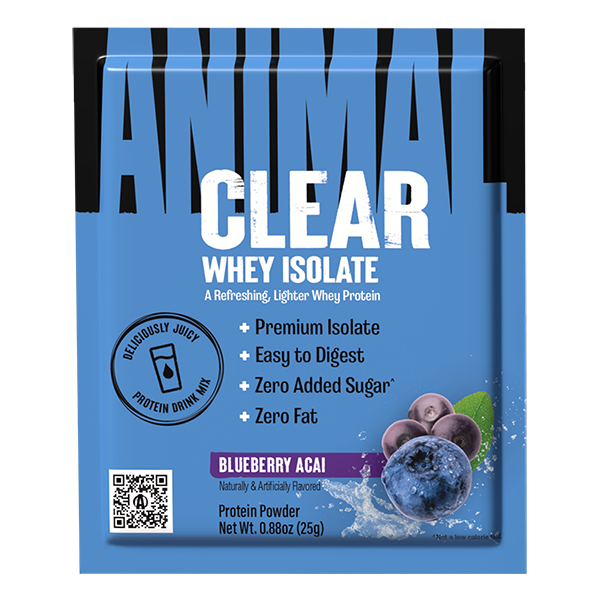 Animal Clear Whey Isolate Blueberry Acai Sample