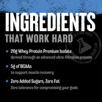 Animal Clear Whey Isolate Protein Powder: Ingredients