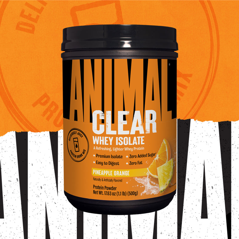 Animal Clear Whey Isolate Protein Powder: Pineapple Orange