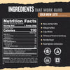 ingredients for iso protein powder with real coffee and caffeine
