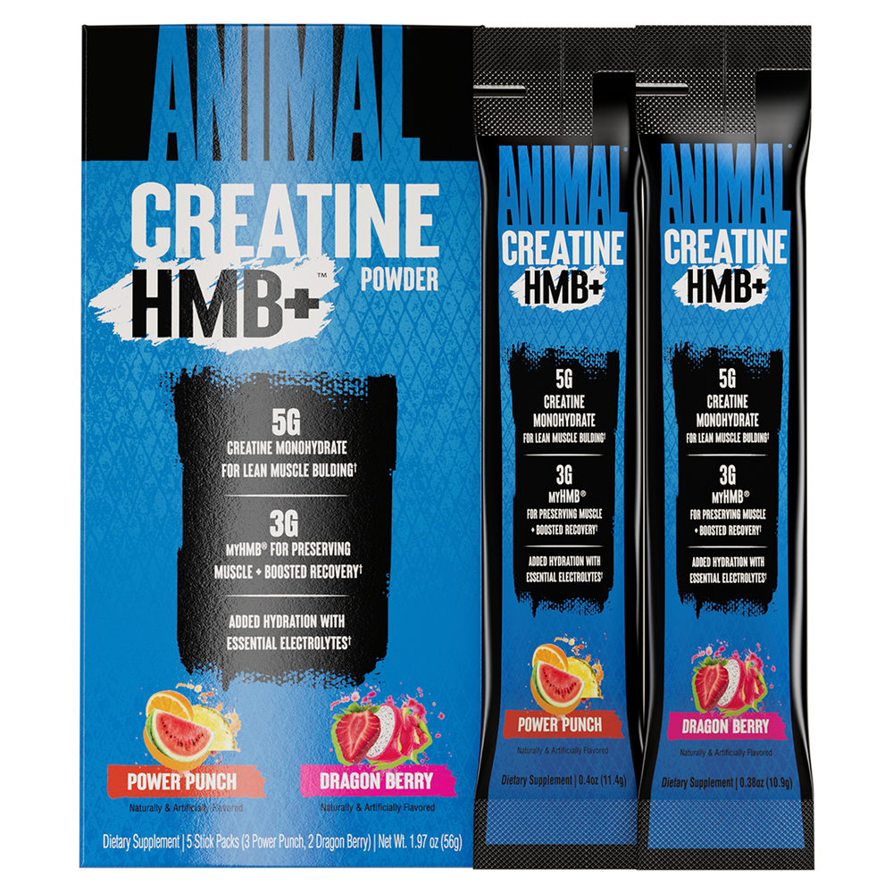 Animal Creatine HMB+ Stick Packs: Powder Packets