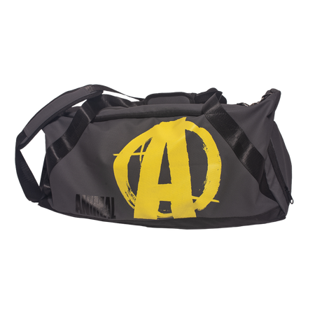 Animal Gym Duffle Bag Gray with Yellow A Logo