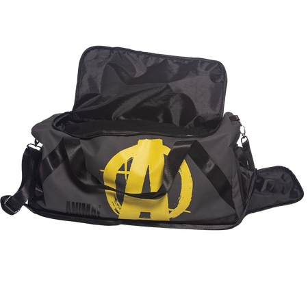 Animal Gym Duffle Bag Gray with Yellow A Logo